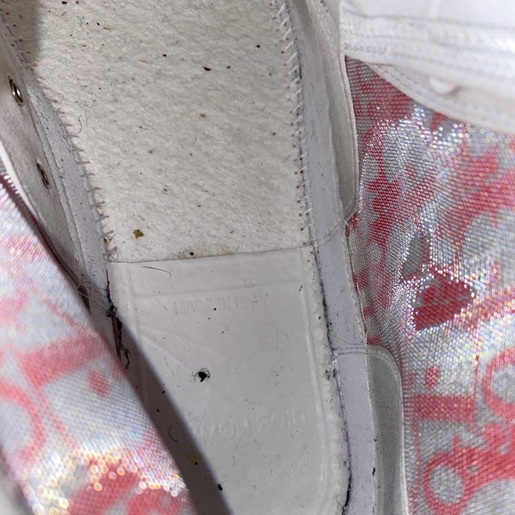 DIOR MEN B23 Oblique Sneakers High Top Sneakers Rare Red Colors - Picture 6 of 16